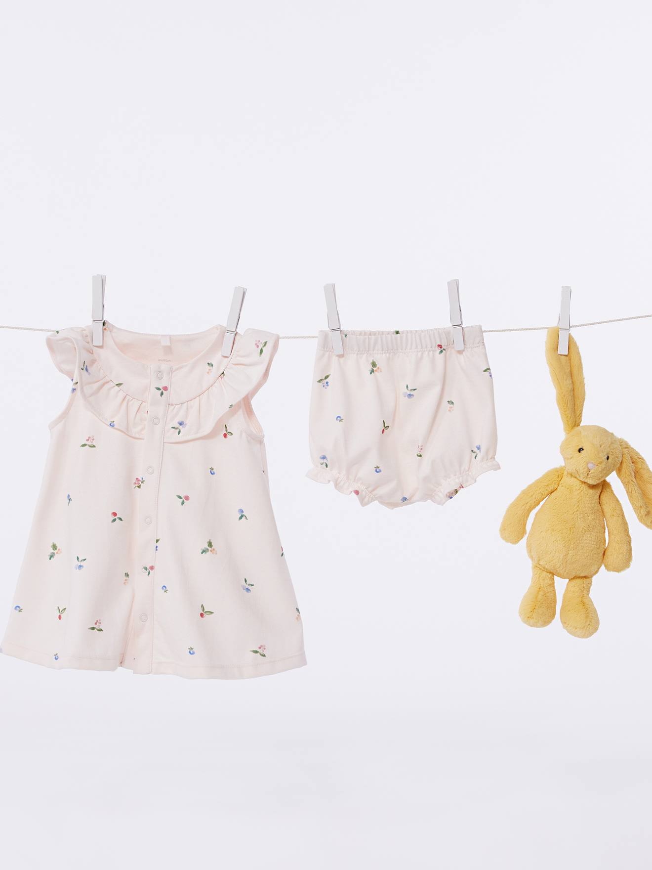Dress & Bloomer Shorts with Fruit Print for Babies