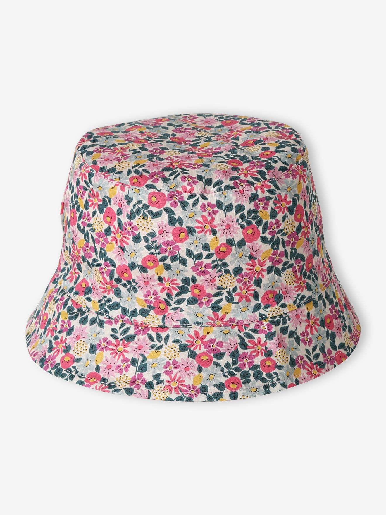 Reversible Floral Print Bucket Hat sweet