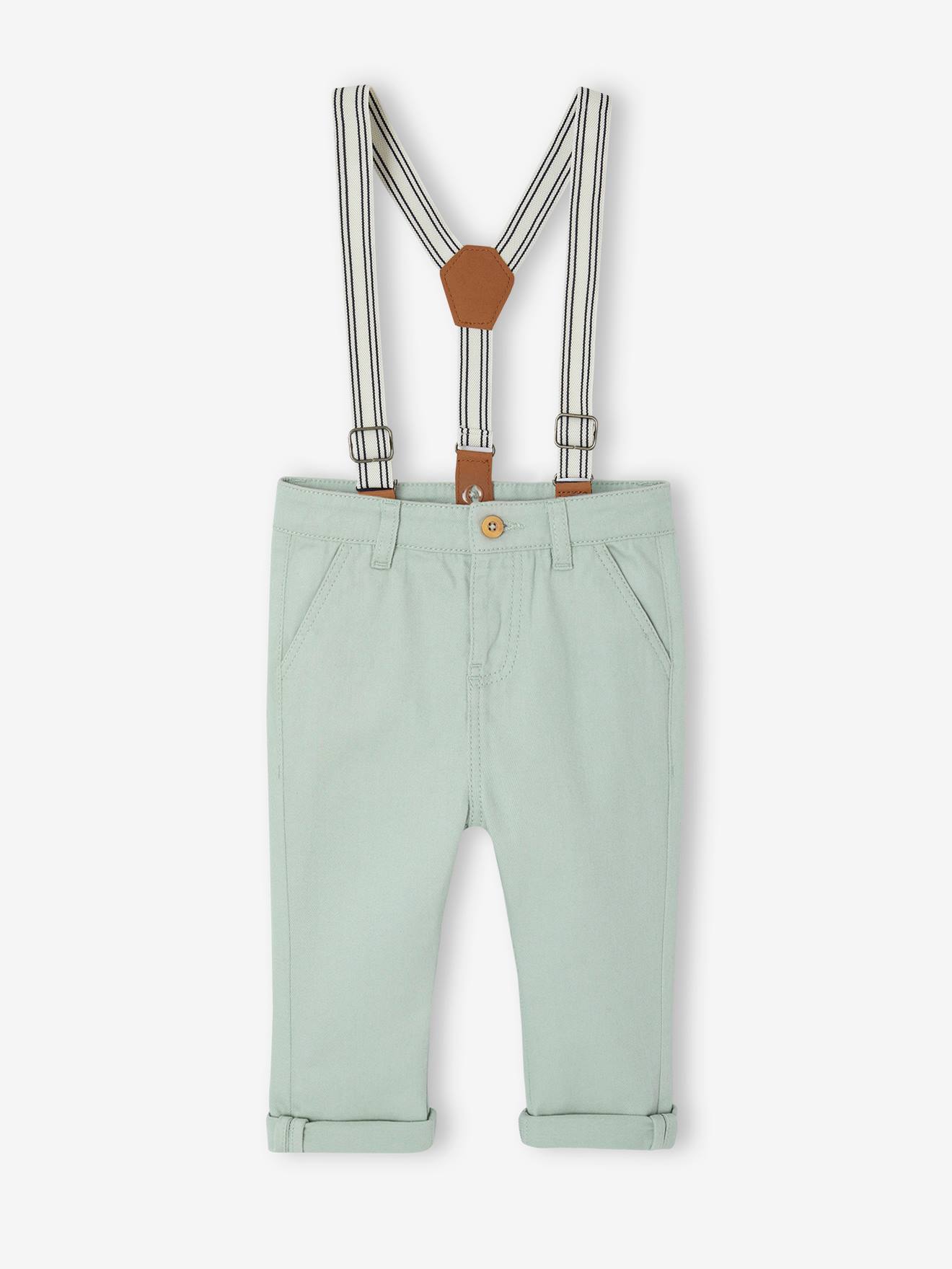 Trousers with Removable Braces
