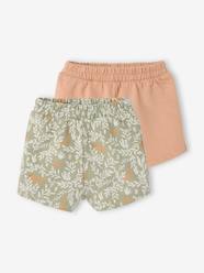 -Pack of 2 lightweight fleece shorts for newborns 