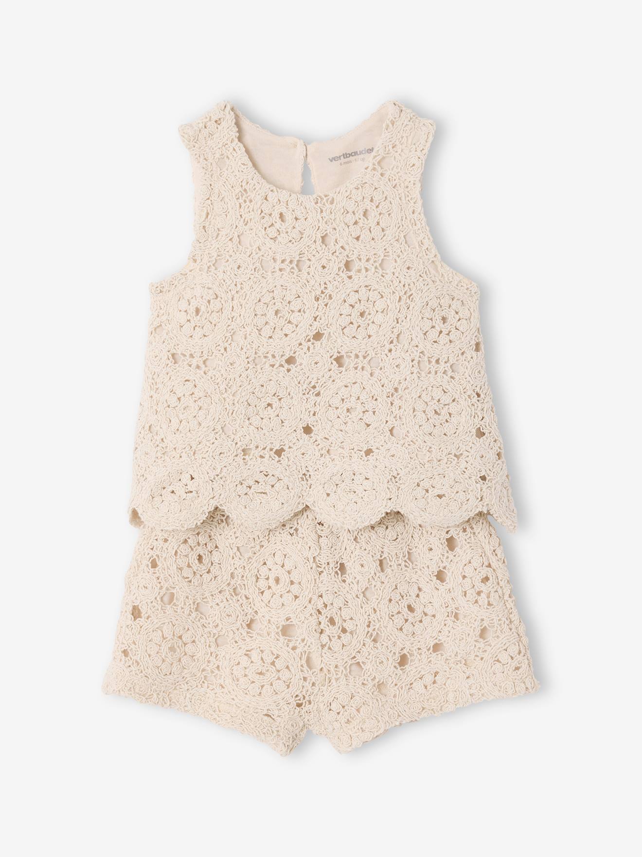 Top + Shorts Set in Macrame