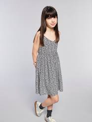 -Strappy Floral Print Dress, JONEN 