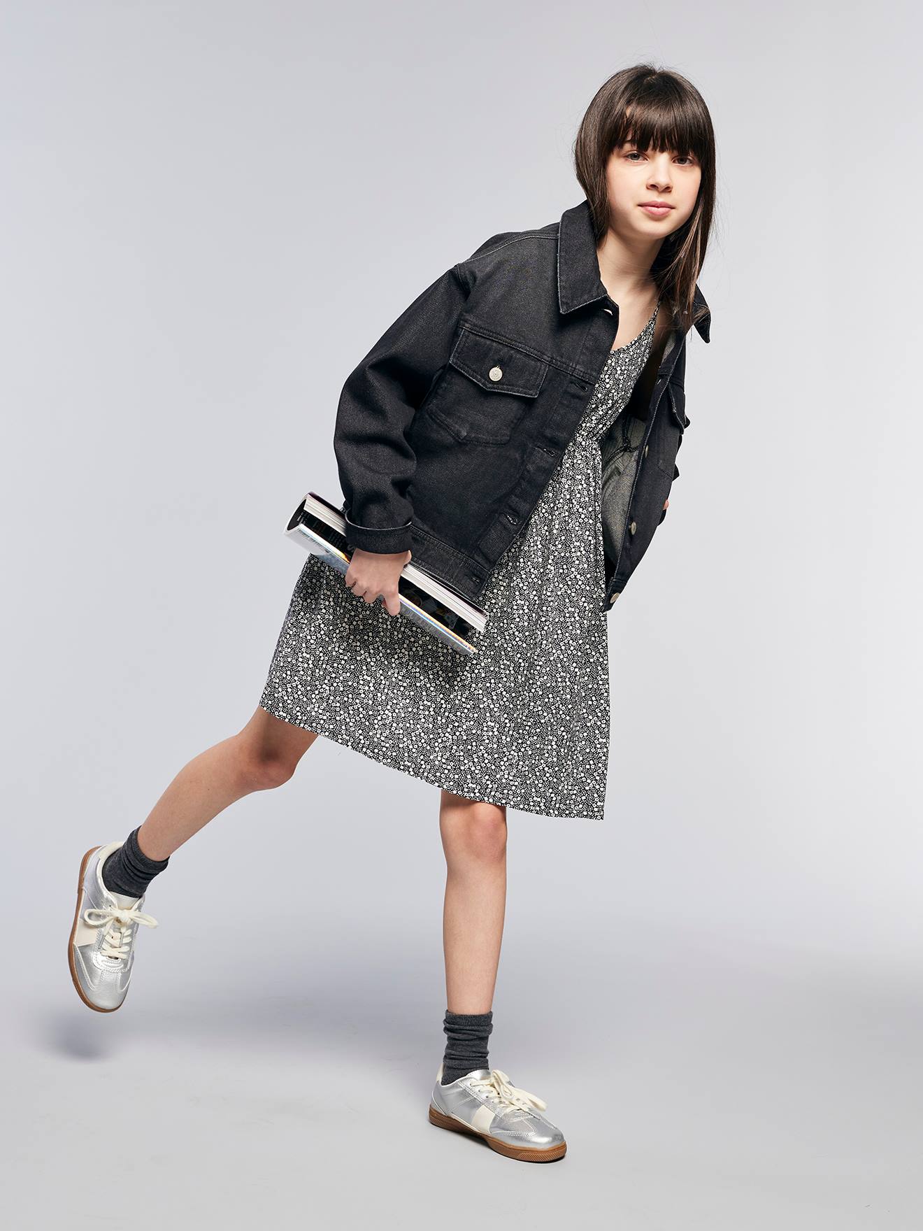 Oversized Denim Jacket for Girls
