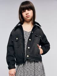 -Oversized Denim Jacket for Girls, JONEN 