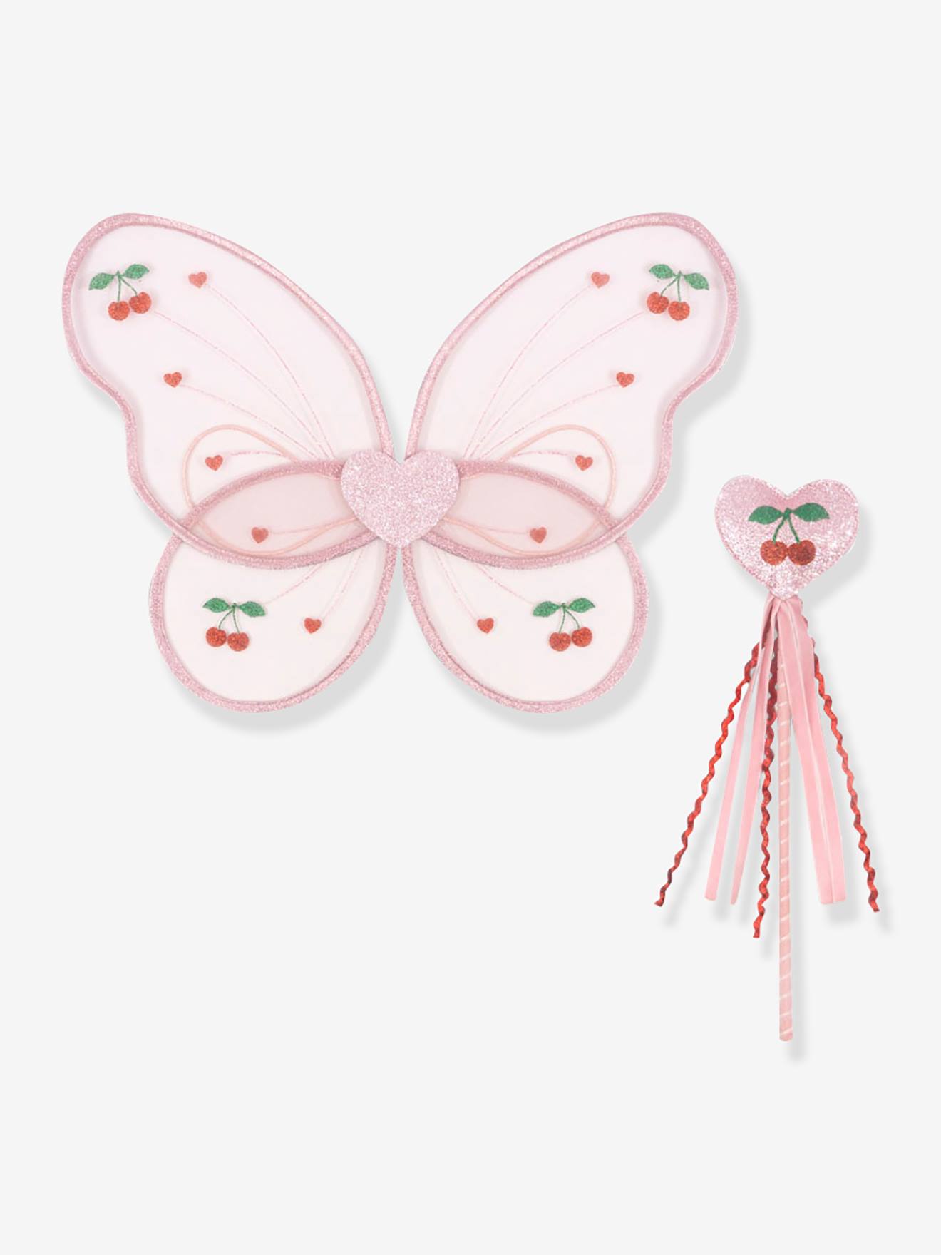 Fairy costume: KONGES SLOJD wings + wand rose