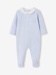 Baby-Pyjamas-Velour Sleepsuit, ENVIE DE FRAISE
