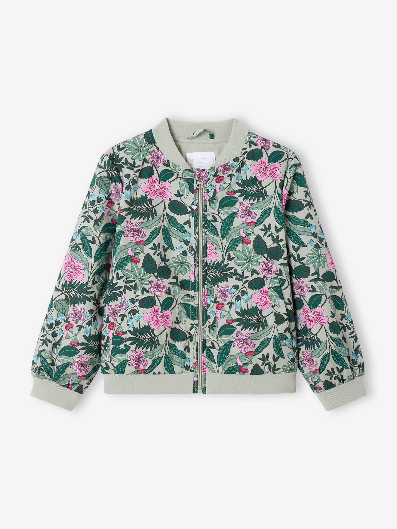 Floral bomber jacket