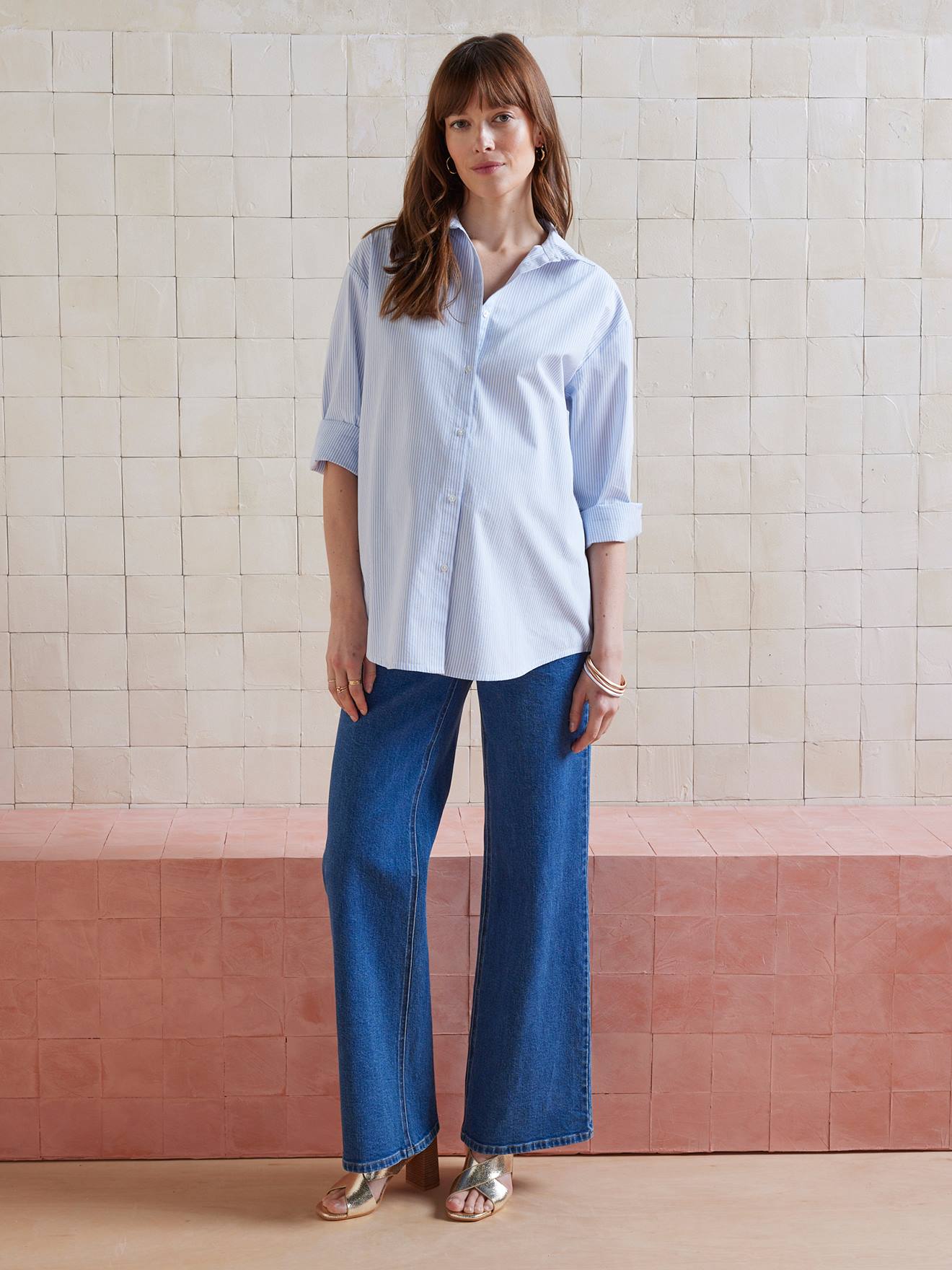 Striped Poplin Blouse