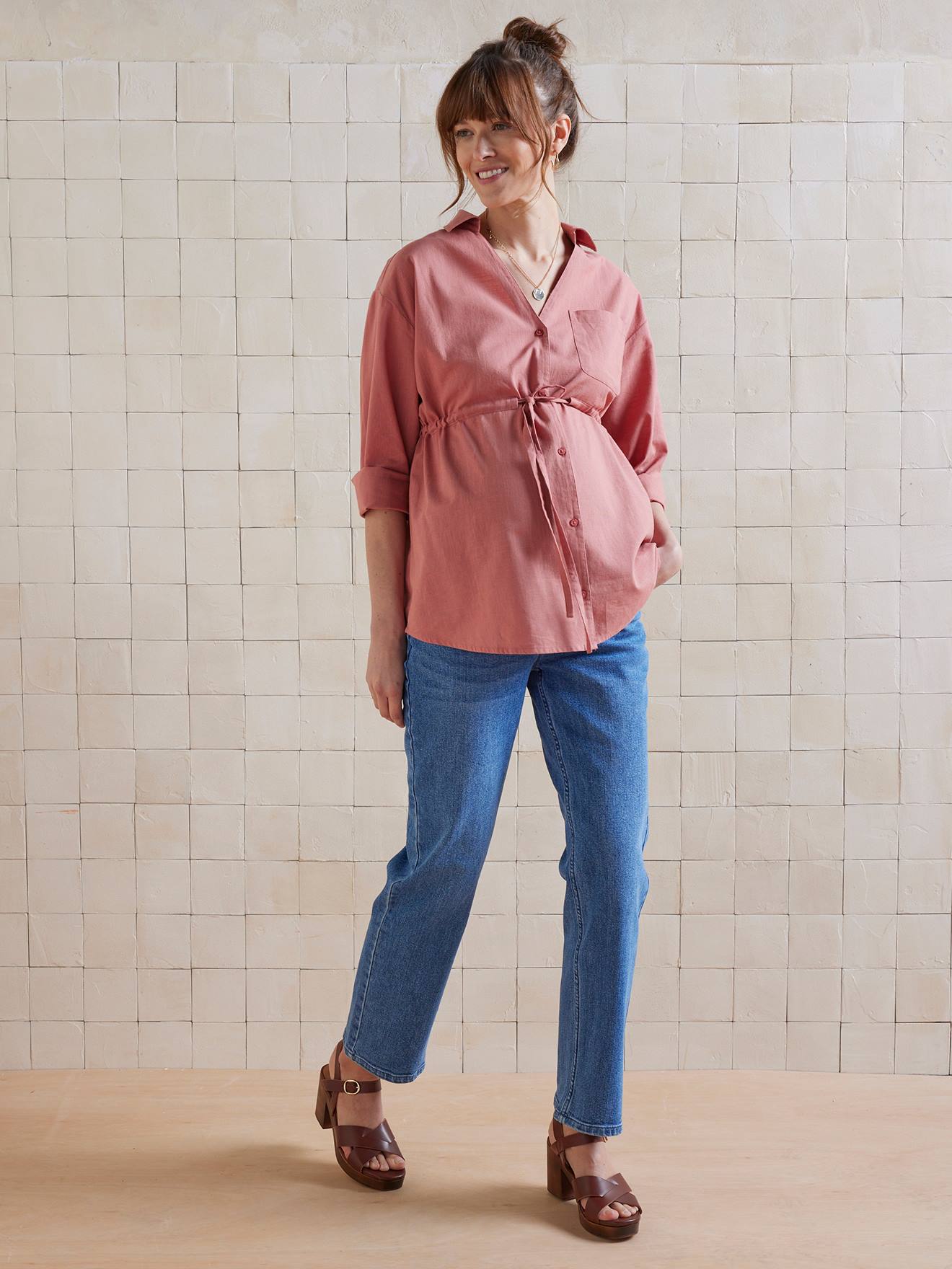 Linen-Effect Cotton Shirt