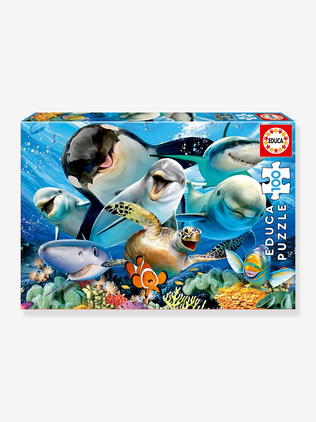 100-piece underwater selfie photo puzzle EDUCA multicoloured