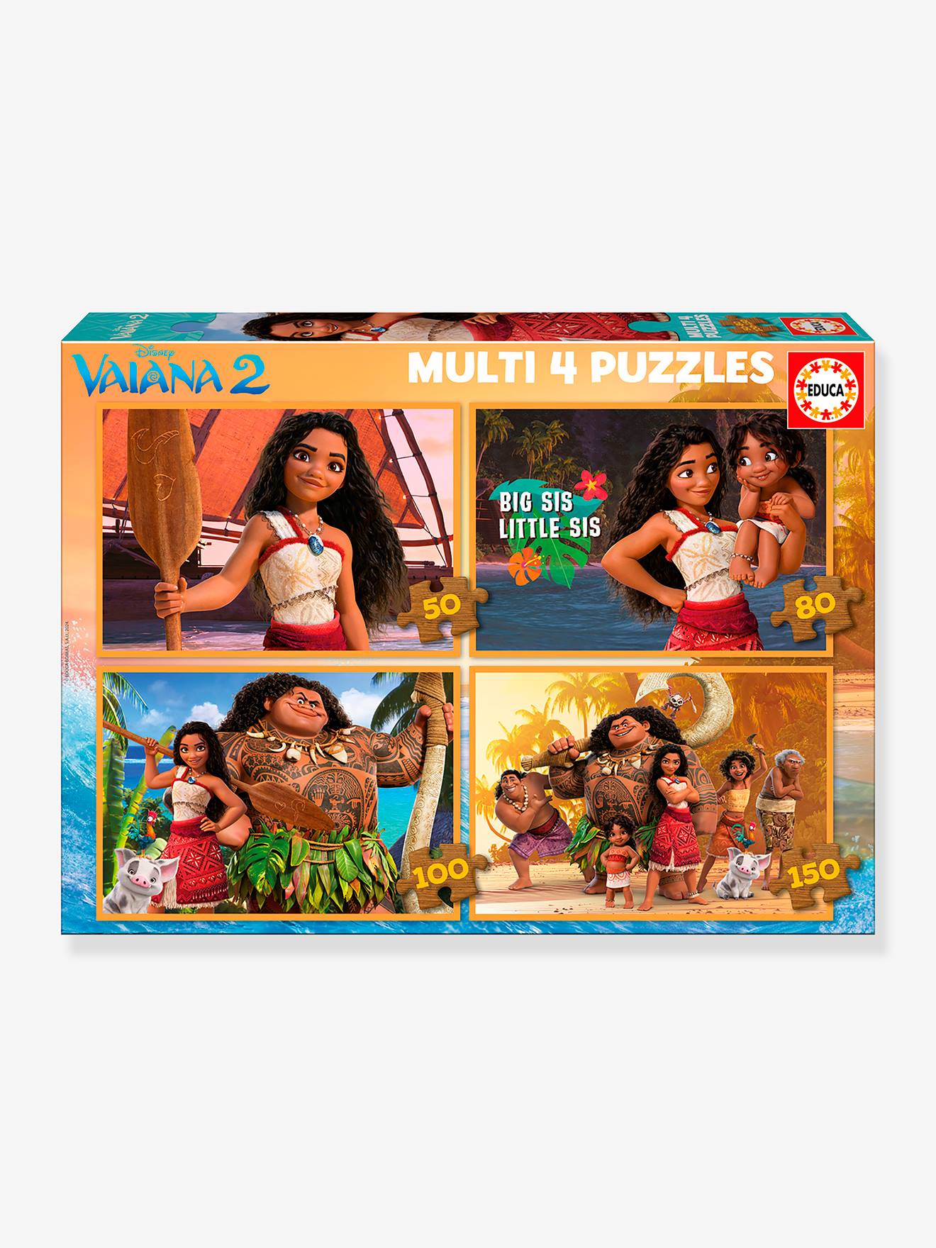4-in-1 progressive Disney Moana 2 50 150 EDUCA multicoloured
