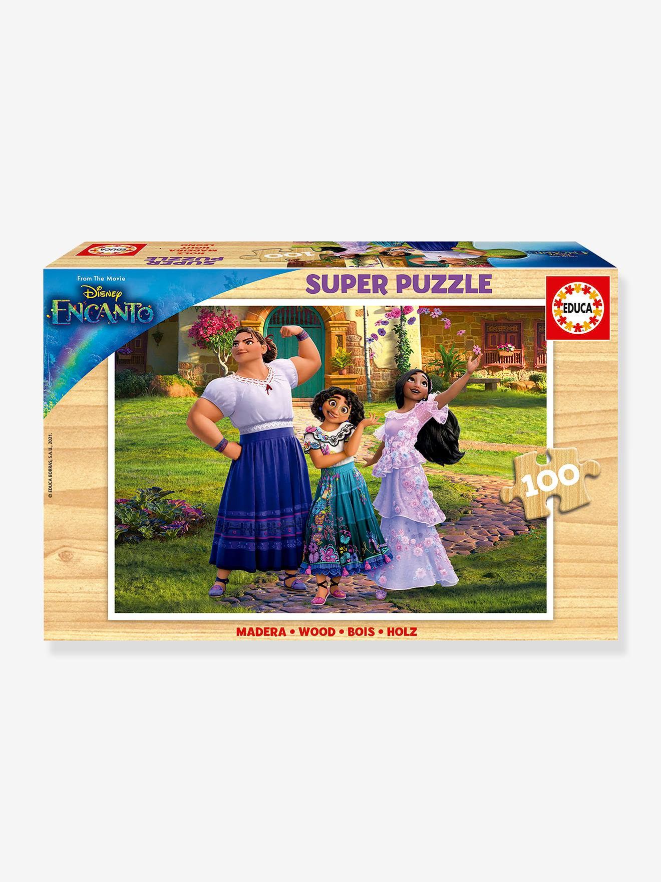 Super 100-piece wooden puzzle Disney Encanto EDUCA multicoloured