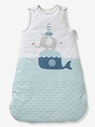 Furniture & Bedding-Baby Bedding-Sleepbags-Sleeveless Baby Sleep Bag, Whale Theme