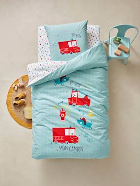 Children s Duvet Cover Pillowcase Set Nee-Naw Theme light