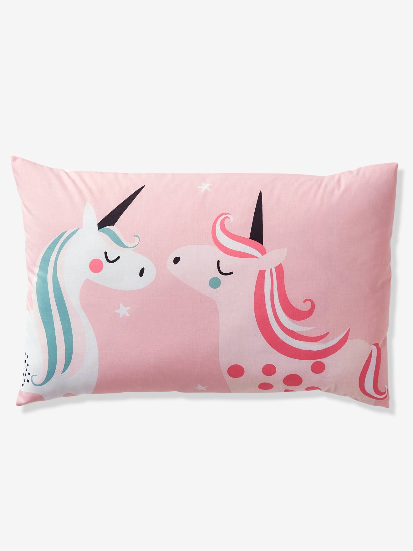 Girls Duvet Cover Pillowcase Magic Unicorns Theme Blue Light Girls Duvet Cover Pillowcase Magic Unicorns Theme Blue Light Solid With Design Furniture Bedding Vertbaudet