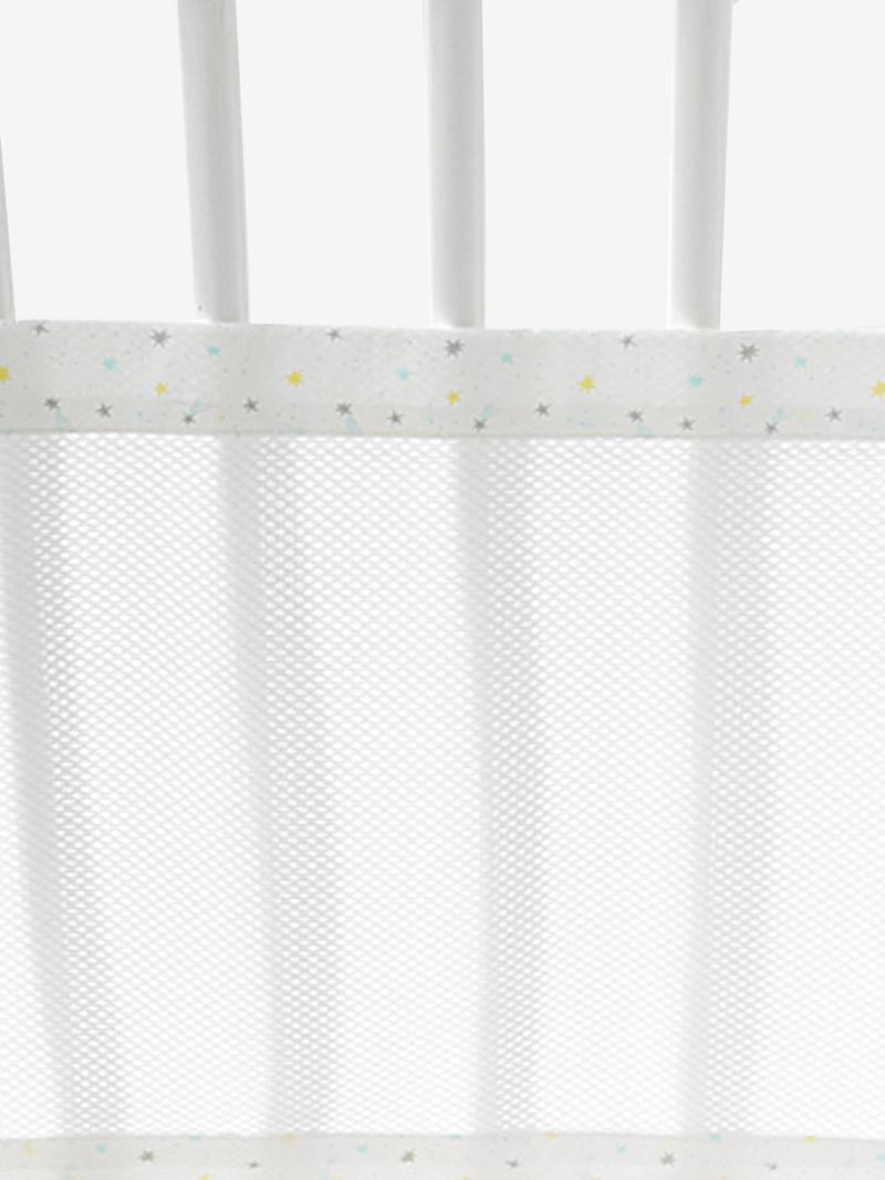 Cot Bumper, Breathable, Night Stars white, Bedding & Decor Vertbaudet