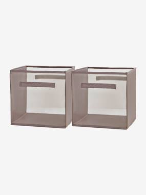 Set of 2 Storage Boxes anthracite