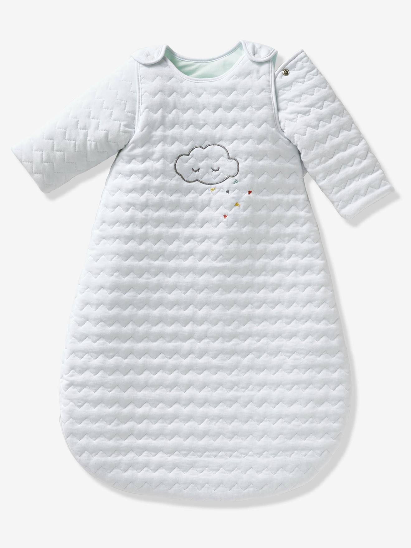 Quilted Baby Sleep Bag with Detachable Sleeves