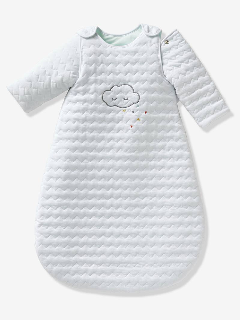 Quilted Baby Sleep Bag with Detachable Sleeves, Organic Collection