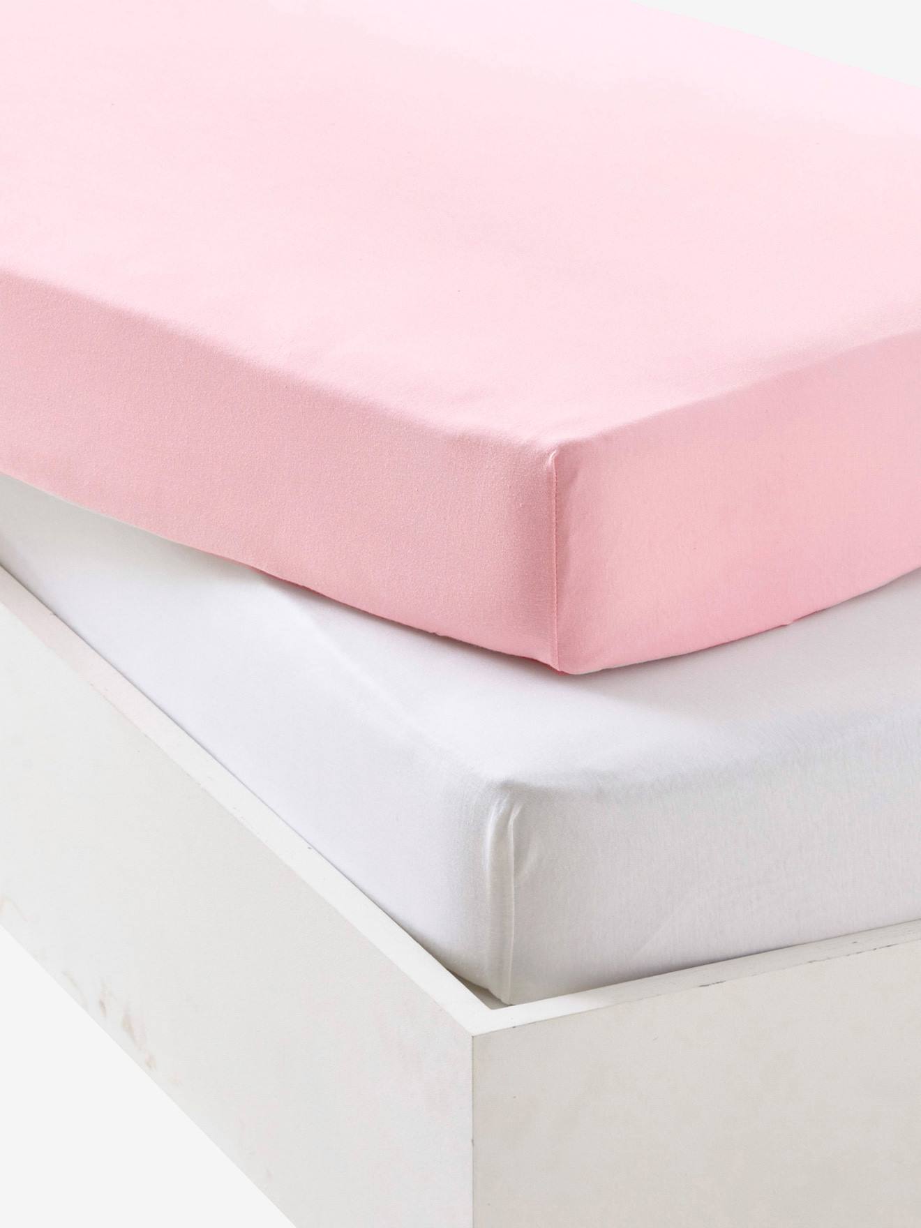 FYLO Crib Jersey Fitted Sheet 100% Cotton 40x90cm Pink 