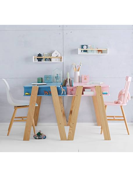 Scandinavian Pre-School Chair, Seat H. 33 cm White / beech 