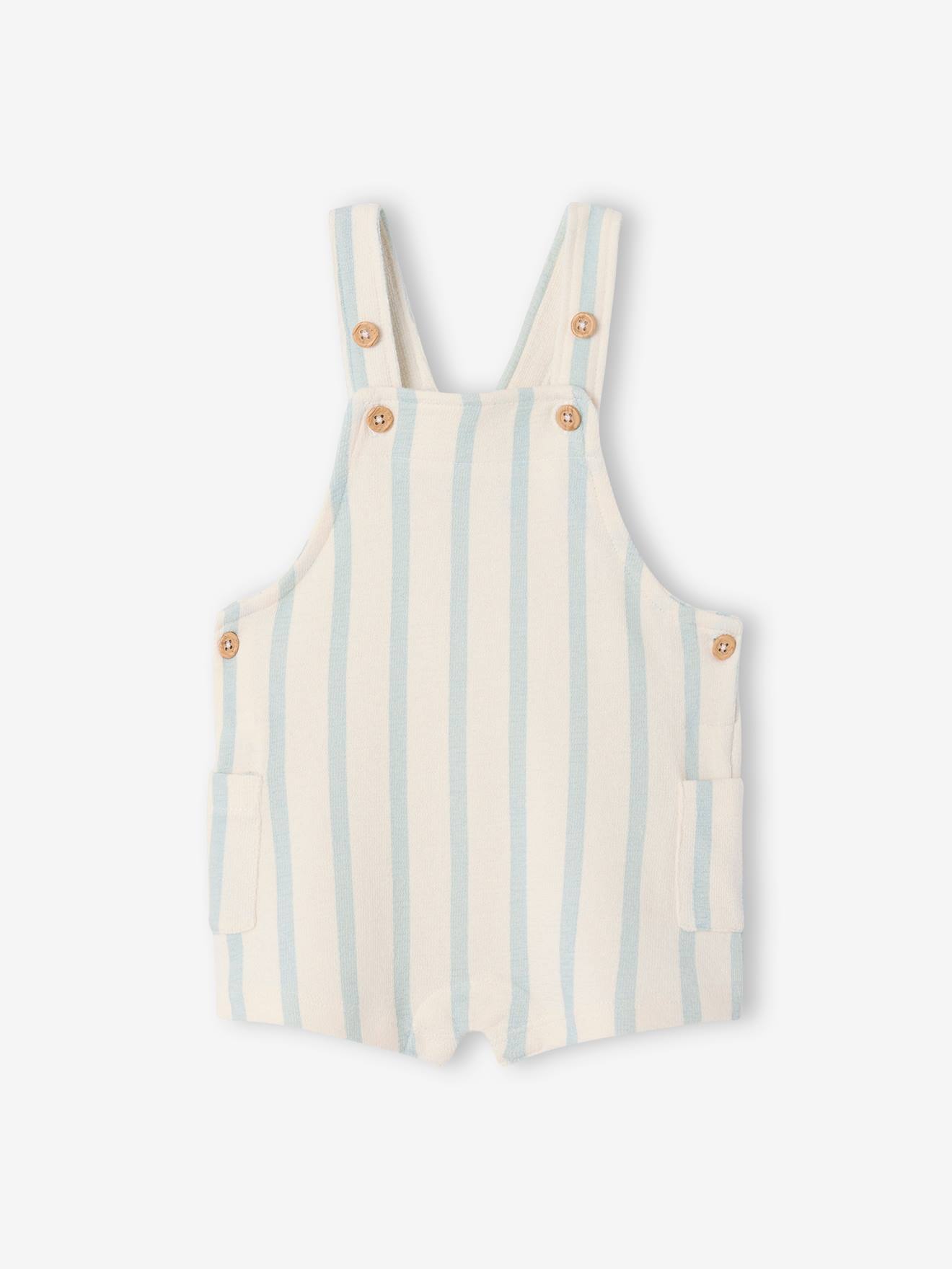Printed Fleece Playsuit striped