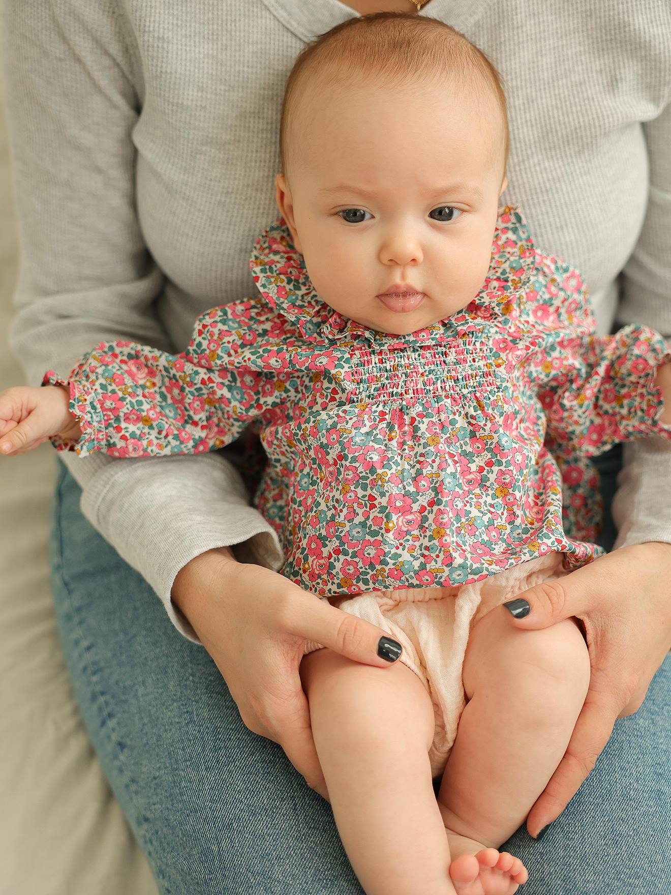 2-Piece Set for Newborns: Liberty Blouse & Bloomers