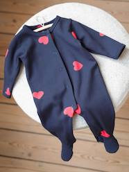 Baby-Pyjamas-Velour Sleepsuit, "Mon coeur" by ENVIE DE FRAISE 