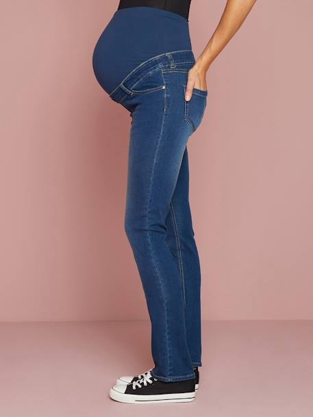 Maternity Straight Jeans - Inside Leg 33' Denim brut 