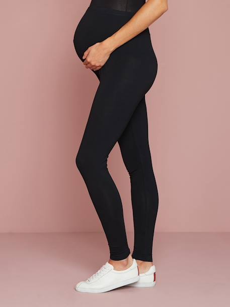 Long Maternity Leggings Black 