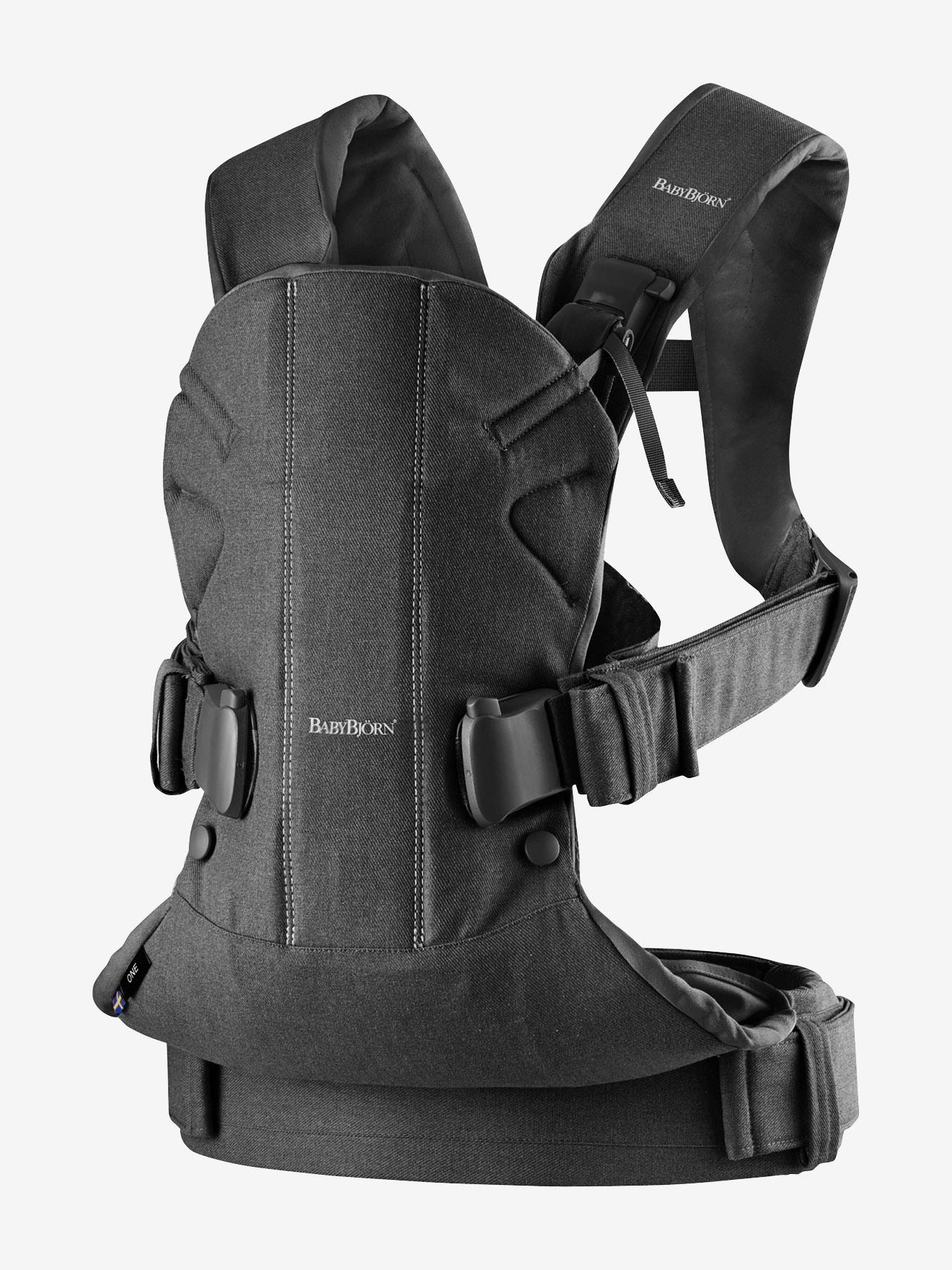 Baby Carrier One In Cotton Blend By Babybjorn Black Nursery Vertbaudet