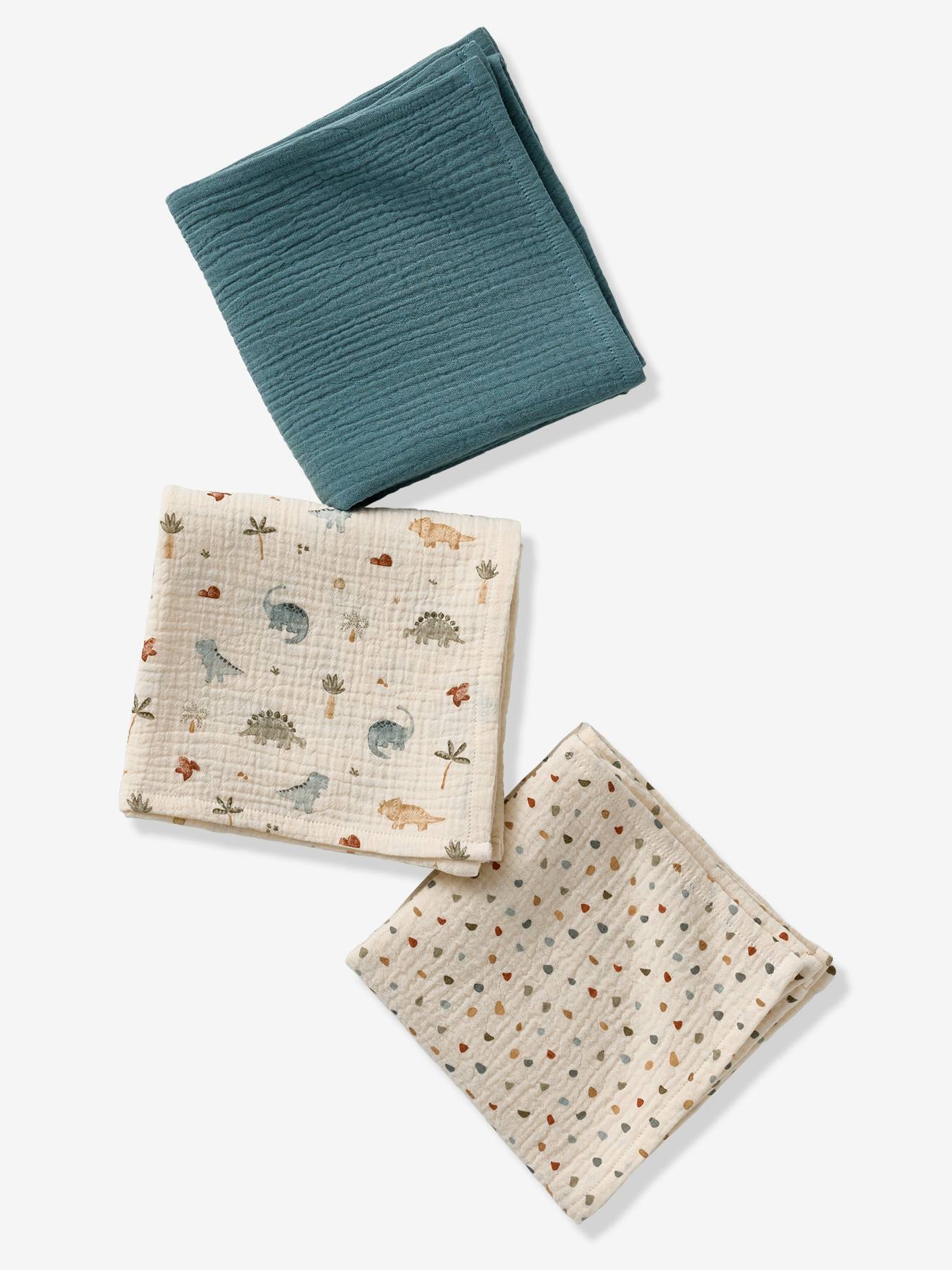 MINISAURUS Cotton Gauze Muslin Squares multicoloured