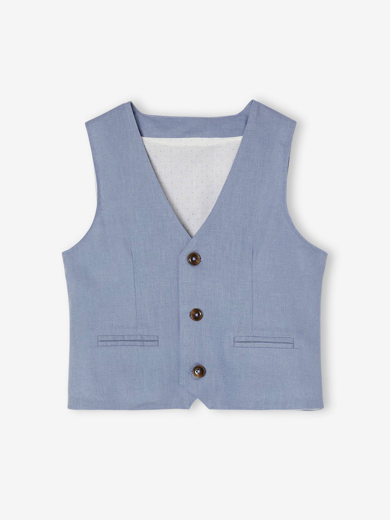 Occasion Wear Cotton Linen Waistcoat - 2