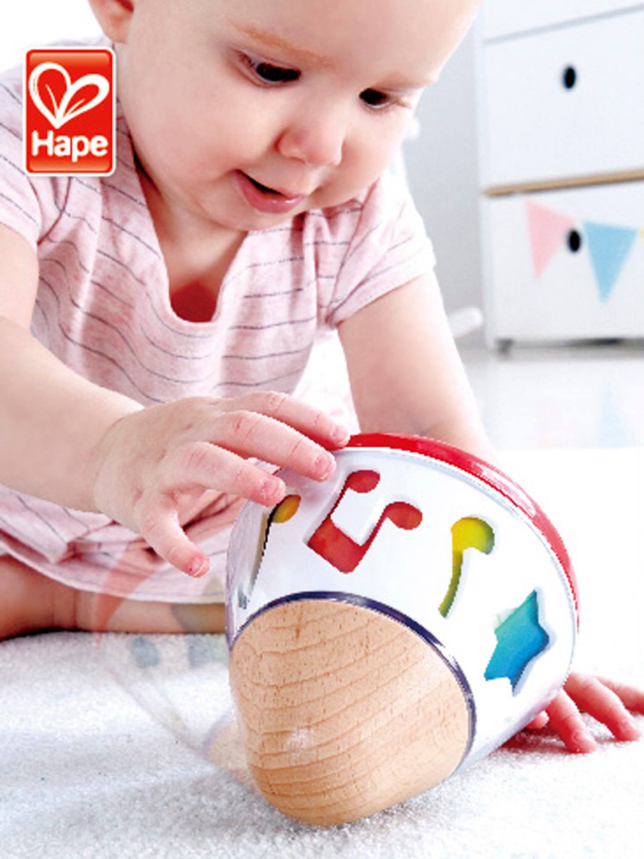 Hape rotating music store box baby toy