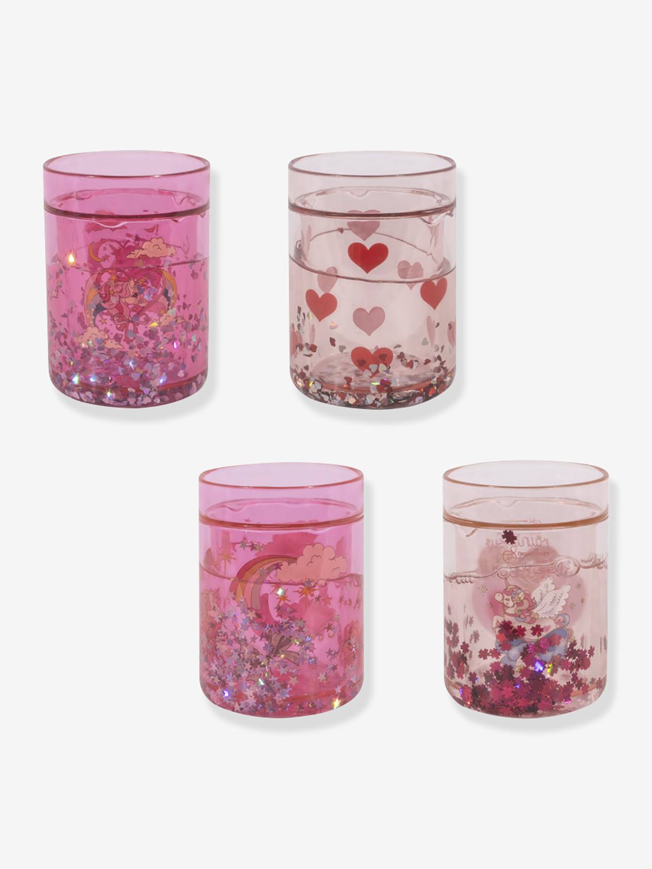 Set of 4 Glitter Cups