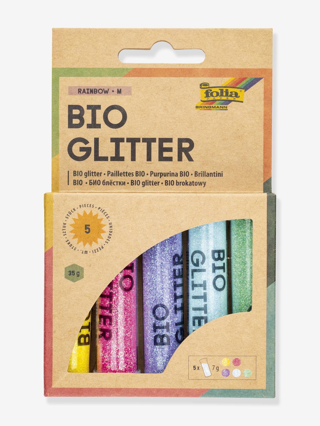 Set of 5 BIO RAINBOW M Glitters