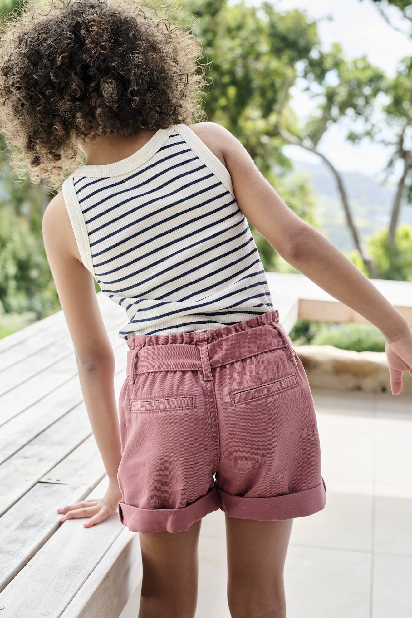 8y Clothing Paper Bag Shorts Kids Paperbag Shorts For Girls Tomato Red