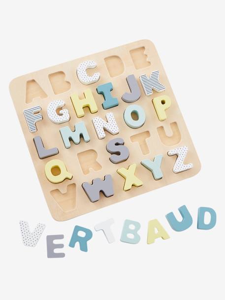 Wooden Alphabet Puzzle Board - FSC® Certified Wood Multi 