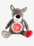 Wolf Soft Toy, Musical Nightlight GREY MEDIUM SOLID WITH DESIGN 