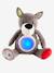 Wolf Soft Toy, Musical Nightlight GREY MEDIUM SOLID WITH DESIGN 