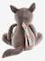 Wolf Soft Toy, Musical Nightlight GREY MEDIUM SOLID WITH DESIGN 