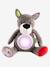 Wolf Soft Toy, Musical Nightlight GREY MEDIUM SOLID WITH DESIGN 