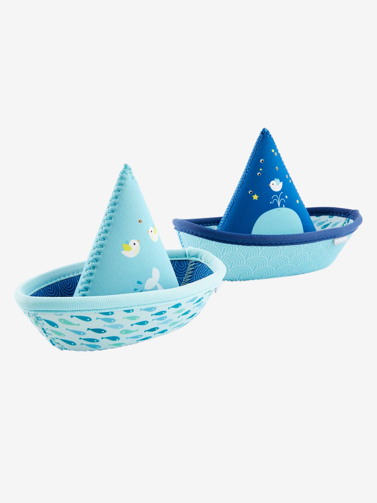 2 Bath-Time Toy Boats