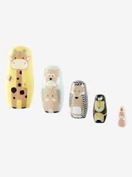 Toys-Wooden Animal Nesting Dolls