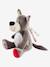 Wolf Soft Toy, Musical Nightlight GREY MEDIUM SOLID WITH DESIGN 