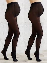 Maternity-Pack of 2 pairs of opaque Maternity tights