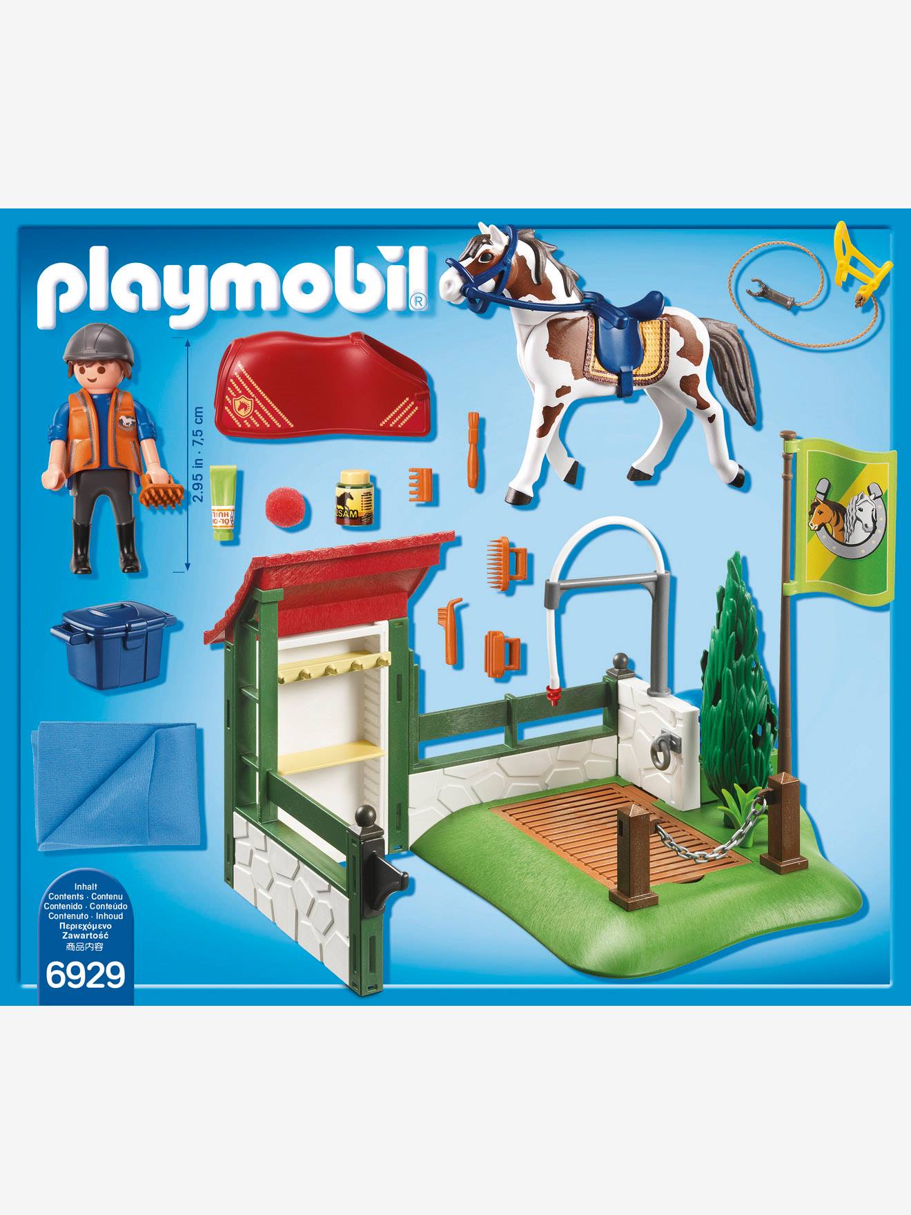 playmobil horse washing station