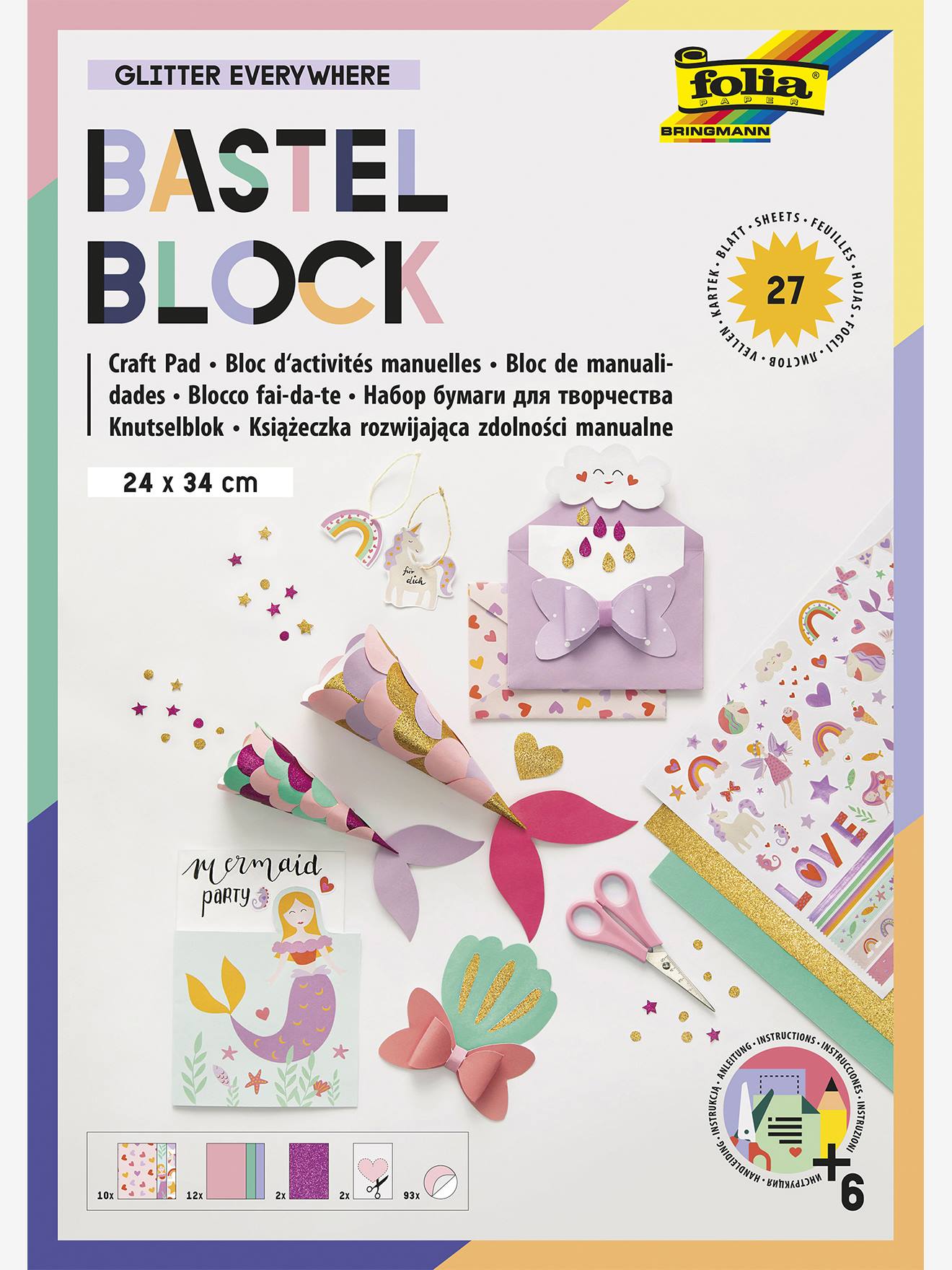 SWEET GLITTER EVERYWHERE Folia Creative Pad