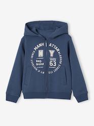 Basics Zipped Sports Jacket with Hood for Boys