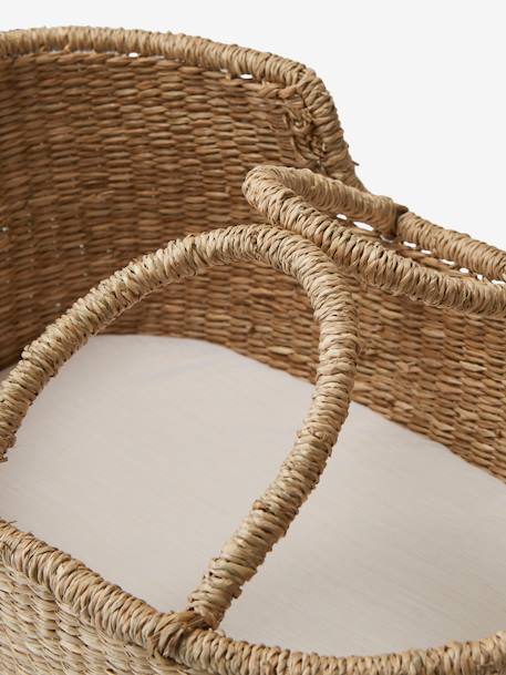 Wicker Carrycot for Baby Doll White 
